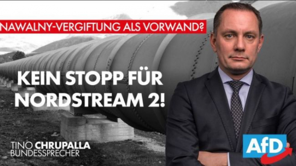 «Альтернатива для Германии»: ЧП с Навальным — повод остановить Nordstream-2